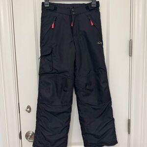 Champion Kids Black Snow Pants M(7-8)